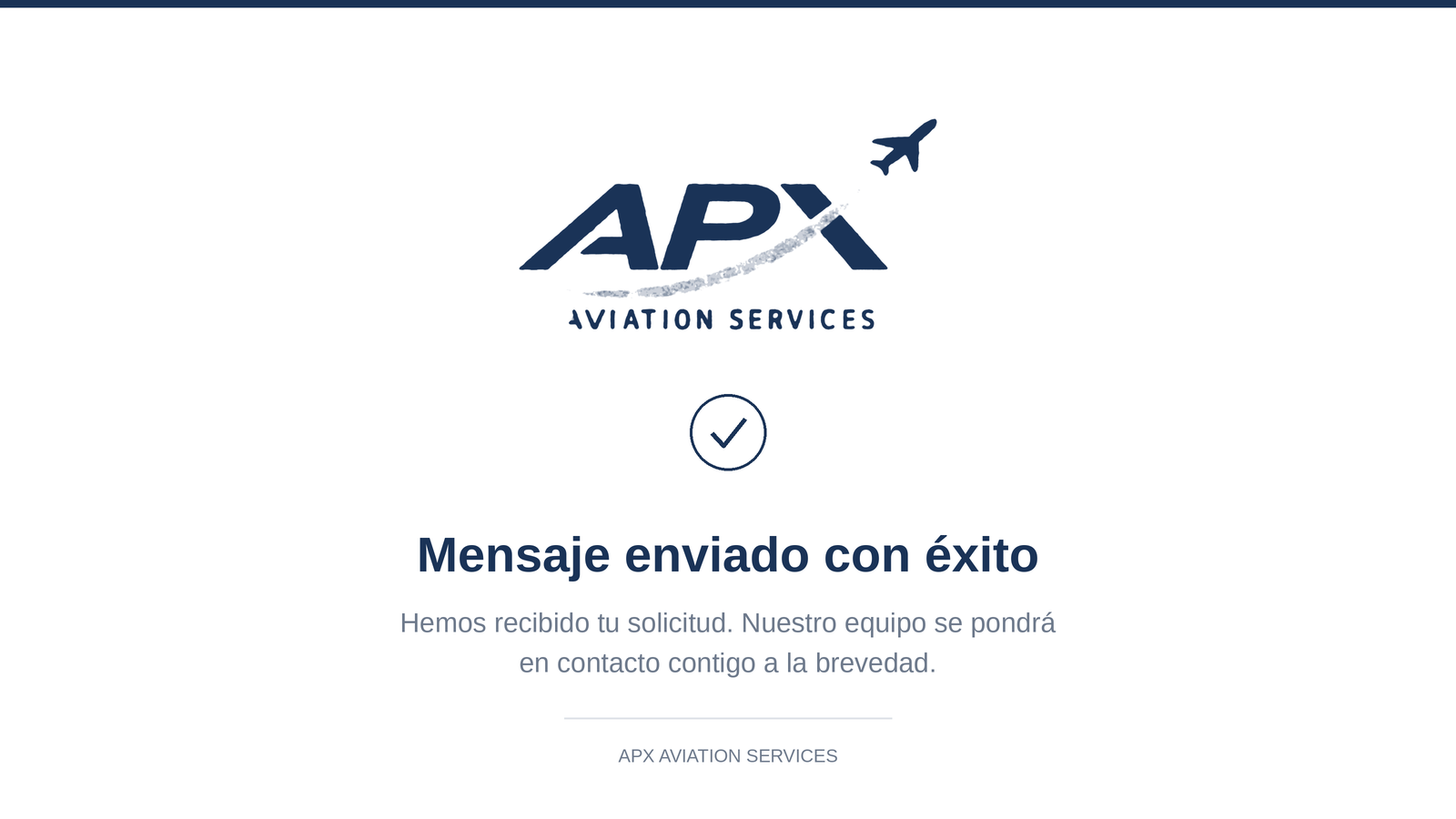 Mensaje enviado con éxito. Hemos recibido tu solicitud. Nuestro equipo se pondrá en contacto contigo a la brevedad.